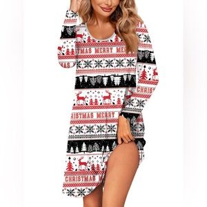 Christmas sleep shirt dress size medium